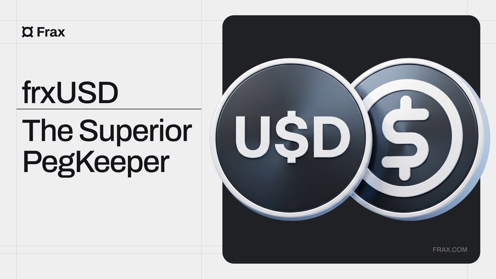 frxUSD: The Superior PegKeeper, shown with the frxUSD and USDC coins side by side